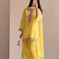 Ivory Embroidered Farshi Suit