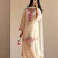 Ivory Embroidered Farshi Suit