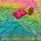 Rainbow Bandhani Leheriya Saree