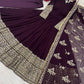 Embroidered Faux Georgette Gown with Dupatta