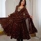 Mirror Sequin Embroidered Anarkali