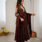 Mirror Sequin Embroidered Anarkali