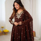 Mirror Sequin Embroidered Anarkali
