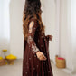 Mirror Sequin Embroidered Anarkali