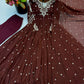 Mirror Sequin Embroidered Anarkali