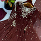 Mirror Sequin Embroidered Anarkali
