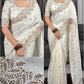 Leaf Cutwork Border Saree