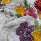 Ivory Floral Beaded Saree