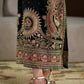 Black Paisley Embroidered Kaftan
