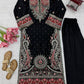 Black Paisley Embroidered Kaftan
