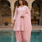 Blush Sequin Embroidered Suit Set