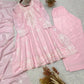 Blush Sequin Embroidered Suit Set