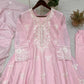 Blush Sequin Embroidered Suit Set