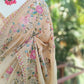 Floral Sequin Border Saree
