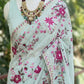 Floral Sequin Border Saree