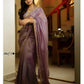 Embroidered Twill Net Saree