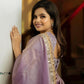 Embroidered Twill Net Saree