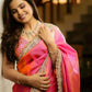 Embroidered Twill Net Saree