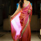 Embroidered Twill Net Saree