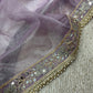 Embroidered Twill Net Saree