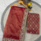 Embroidered Twill Net Saree