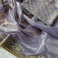 Embroidered Twill Net Saree