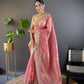 Sequin Malti Embroidery Saree