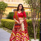 Tasar Silk Tie-Dye Printed Lehenga Choli Set with Dupatta – Festive Wear