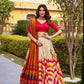 Tasar Silk Tie-Dye Printed Lehenga Choli Set with Dupatta – Festive Wear