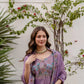 Embroidered Vichitra Silk Gown with Dupatta for Festive and Party Wear