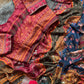 Rashmika Mandana Rust Mirror Print Saree