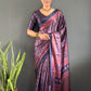 Ajrakh Print Crepe Saree