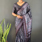 Ajrakh Print Crepe Saree