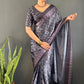 Ajrakh Print Crepe Saree