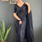 Tone-on-Tone Georgette Saree