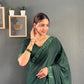 Tone-on-Tone Georgette Saree