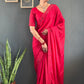 Tone-on-Tone Georgette Saree