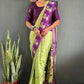 Bottle Green Shibori Gown