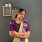 Bottle Green Shibori Gown