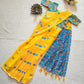Marigold Kalamkari Gown Saree