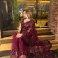 Elegant Sequin Dori Work Net Saree for Wedding and Festive Occasions