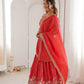 Heavy Shimmer Silk Embroidered Lehenga Set for Wedding and Festive Wear