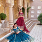 Embroidered Vichitra Silk Lehenga Choli Set
