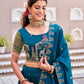 Embroidered Vichitra Silk Lehenga Choli Set
