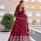 Embroidered Vichitra Silk Lehenga Choli Set