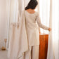 Ivory Beaded Sequin Suit Set