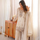 Ivory Beaded Sequin Suit Set