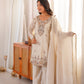 Ivory Beaded Sequin Suit Set