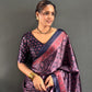 Ajrakh Print Crepe Saree