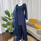 Natural Crepe Kurta Farshi Salwar With Dupatta
